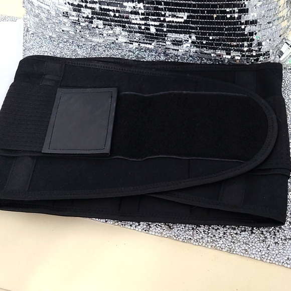 NWT Med Black Sports Waist Trainer, Burner, Shaper Body Belt - Picture 11 of 16